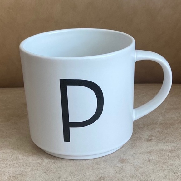 Pottery Barn Mason Stoneware Alphabet Mug -‎ Letter "P" - 18 oz. - Picture 1 of 7